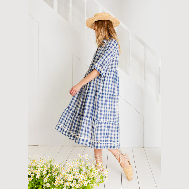 bonte midi dress