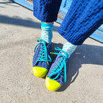 dr bloom blue canvas plimsoll