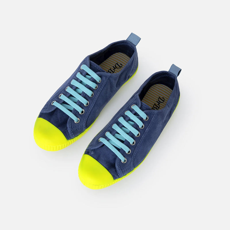 dr bloom blue canvas plimsoll