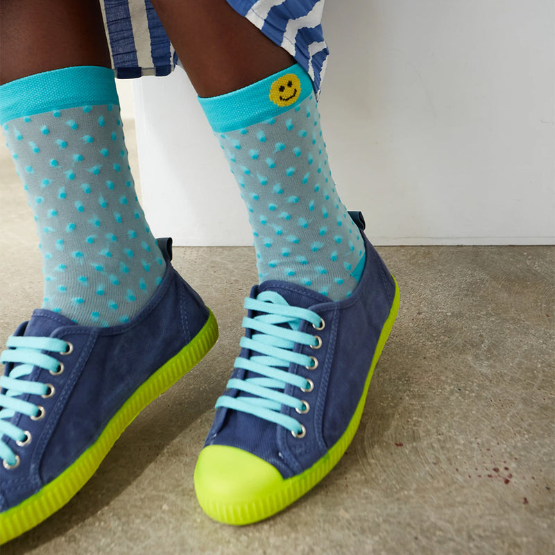 dr bloom blue canvas plimsoll