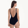 Elouise Dark Blue Zip Swimsuit