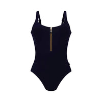 Elouise Dark Blue Zip Swimsuit