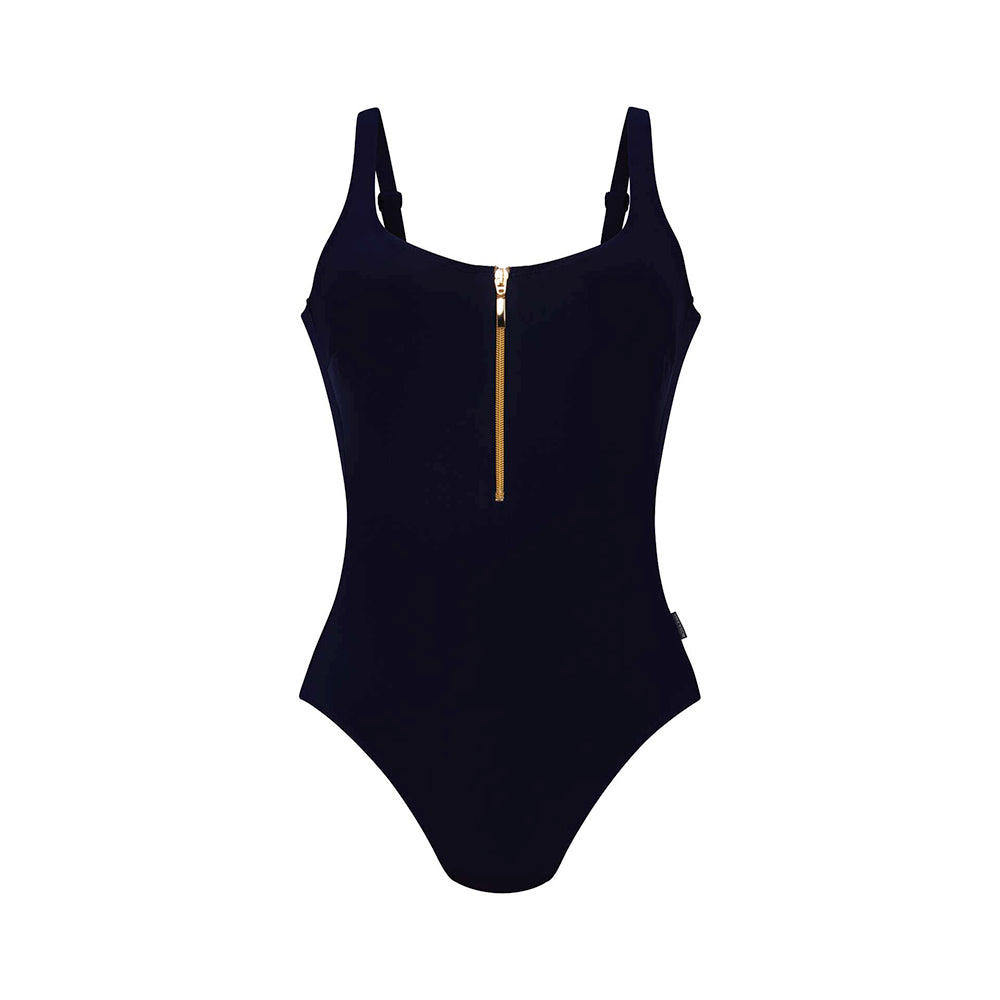 Elouise Dark Blue Zip Swimsuit Anita SHEEN UNCOVERED Sheen Uncovered