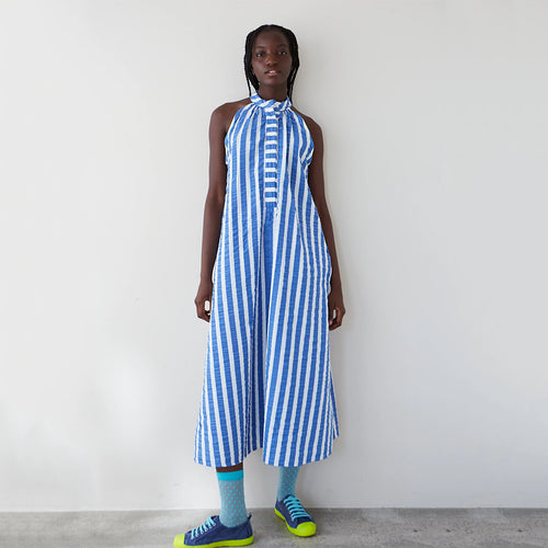 dr bloom blue stripe dress