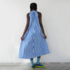 dr bloom blue stripe dress