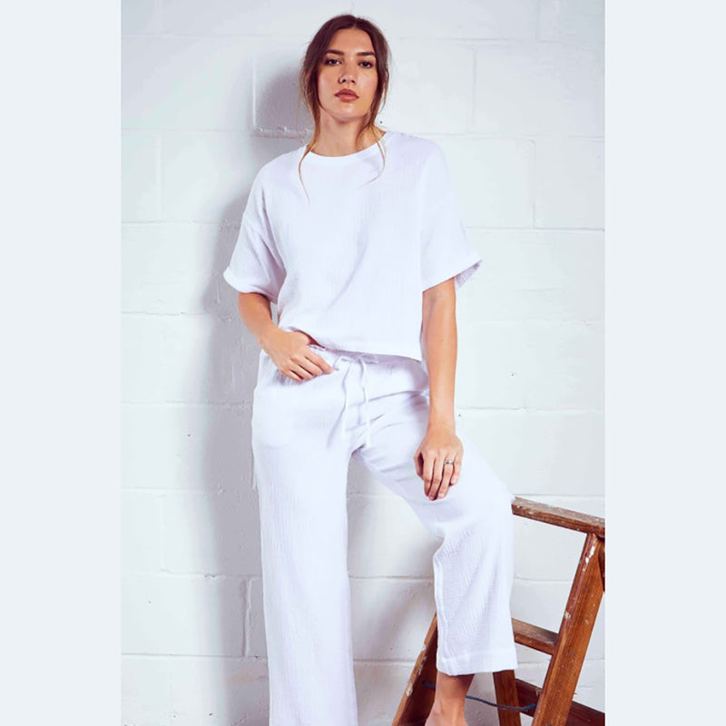 white loungewear set