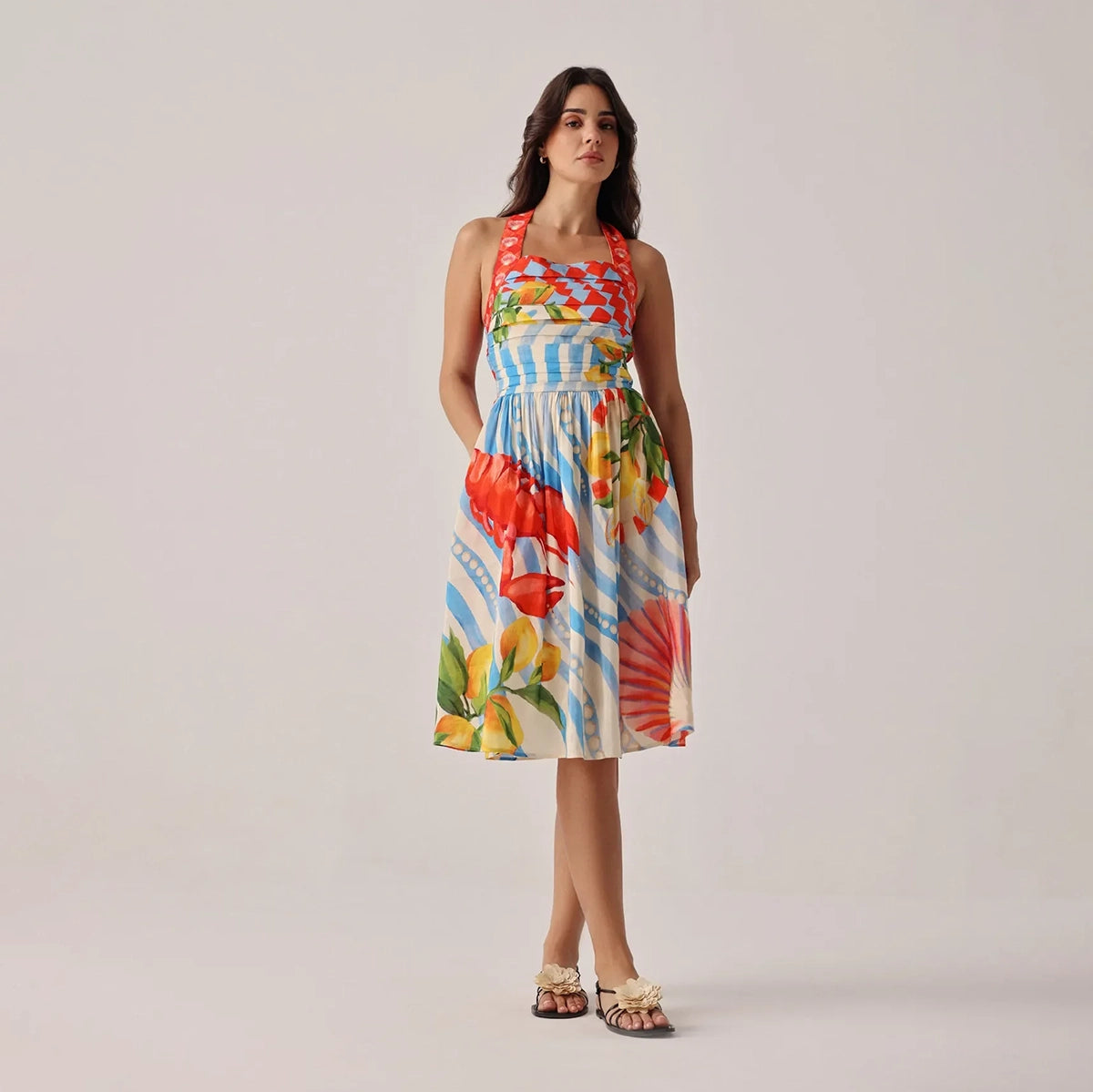 Hazel Summer Zest Midi Dress