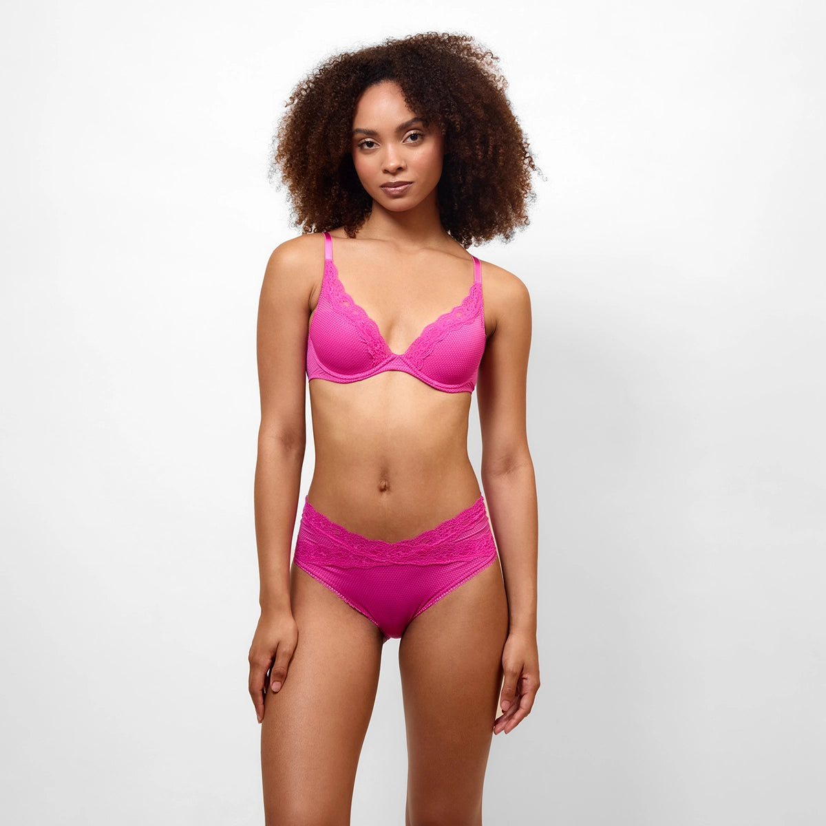 passionata brooklyn pink lace brief set