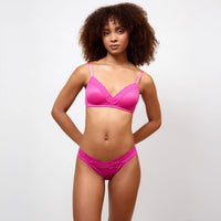 brooklyn pink lace lingerie set