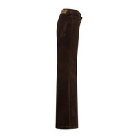 Brown Jeans shown from the side against a white background.