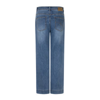 Colette Slanted Pockets Wide Leg Jeans