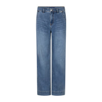 Colette Slanted Pockets Wide Leg Jeans