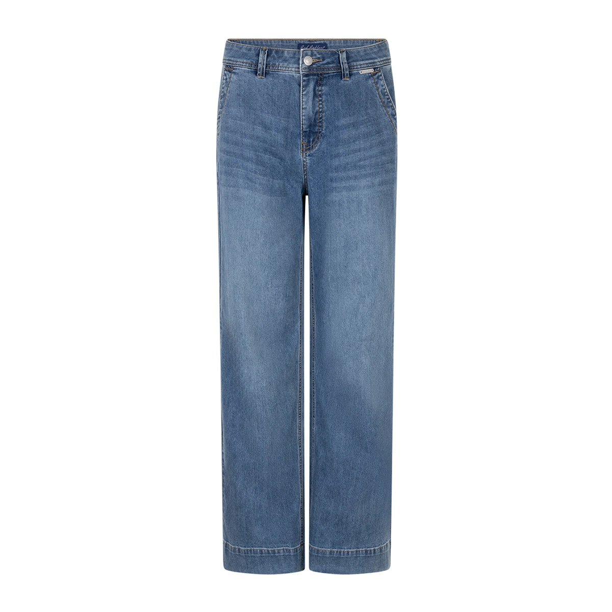 Colette Slanted Pockets Wide Leg Jeans