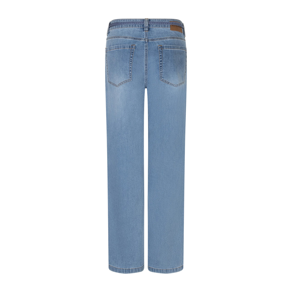 red button wide leg jeans