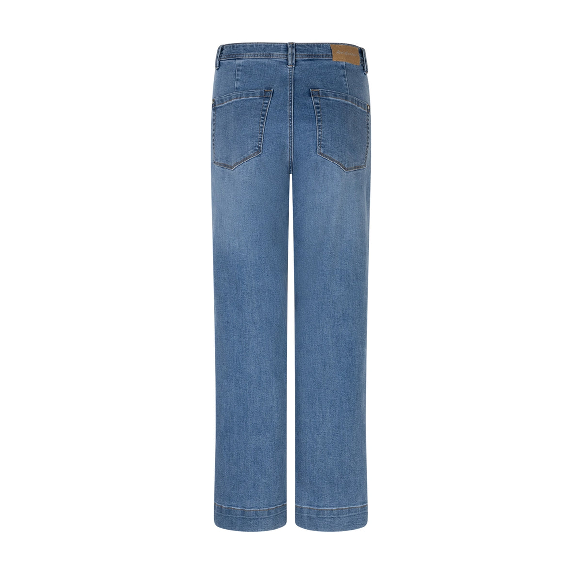 red button straight jeans