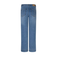 red button straight jeans