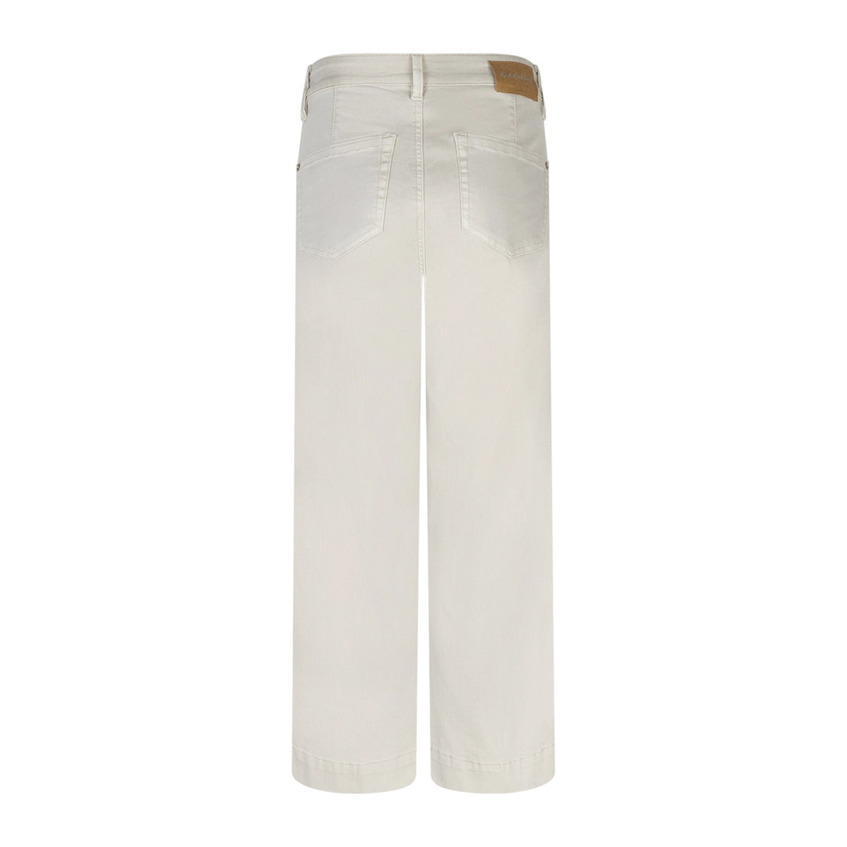 white pants with a brown patch on a white background