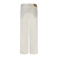 white pants with a brown patch on a white background