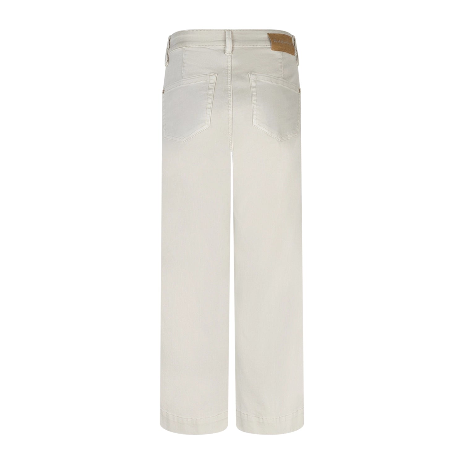 white pants with a brown patch on a white background