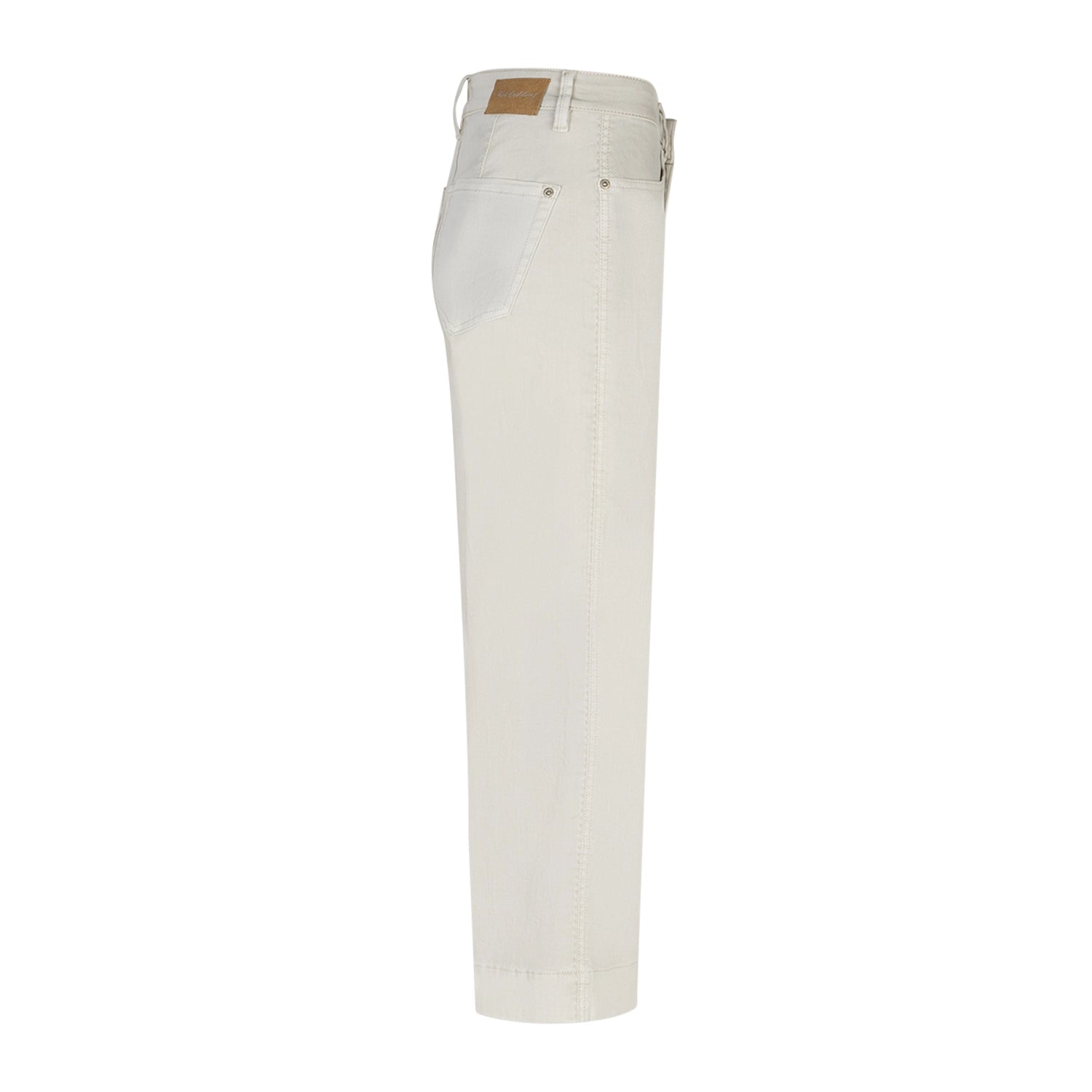 White jeans on a white background