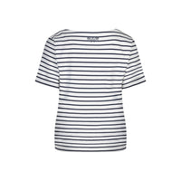 red button striped short sleeve t shirt