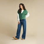 red button denim