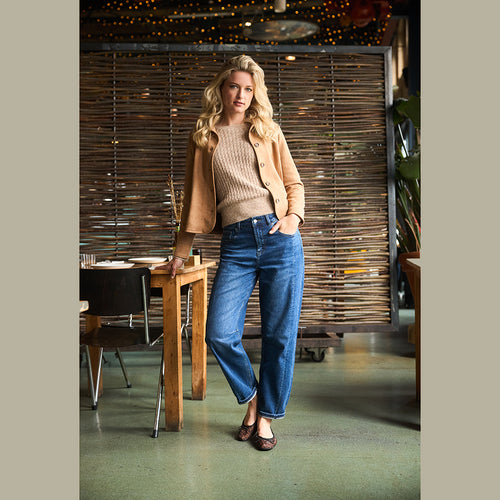 barel leg jeans