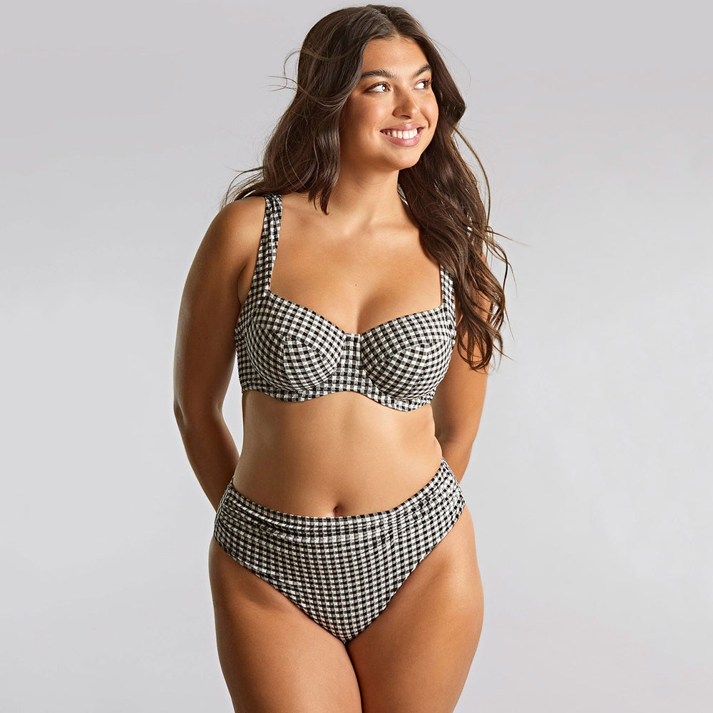 panache gingham print bikini set