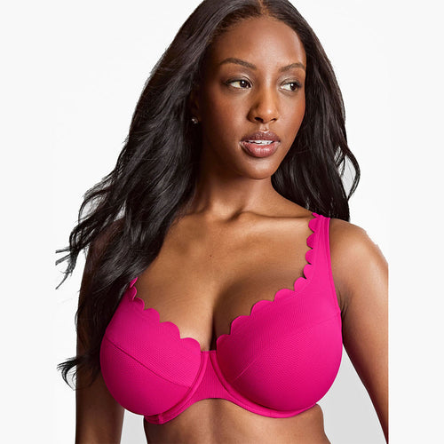 panache pink bikini top front