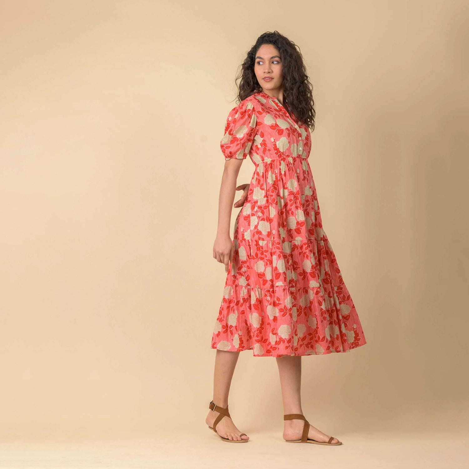 Sylvie Rouge Red Midi Dress