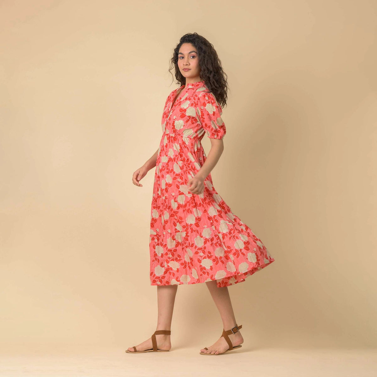 Sylvie Rouge Red Midi Dress