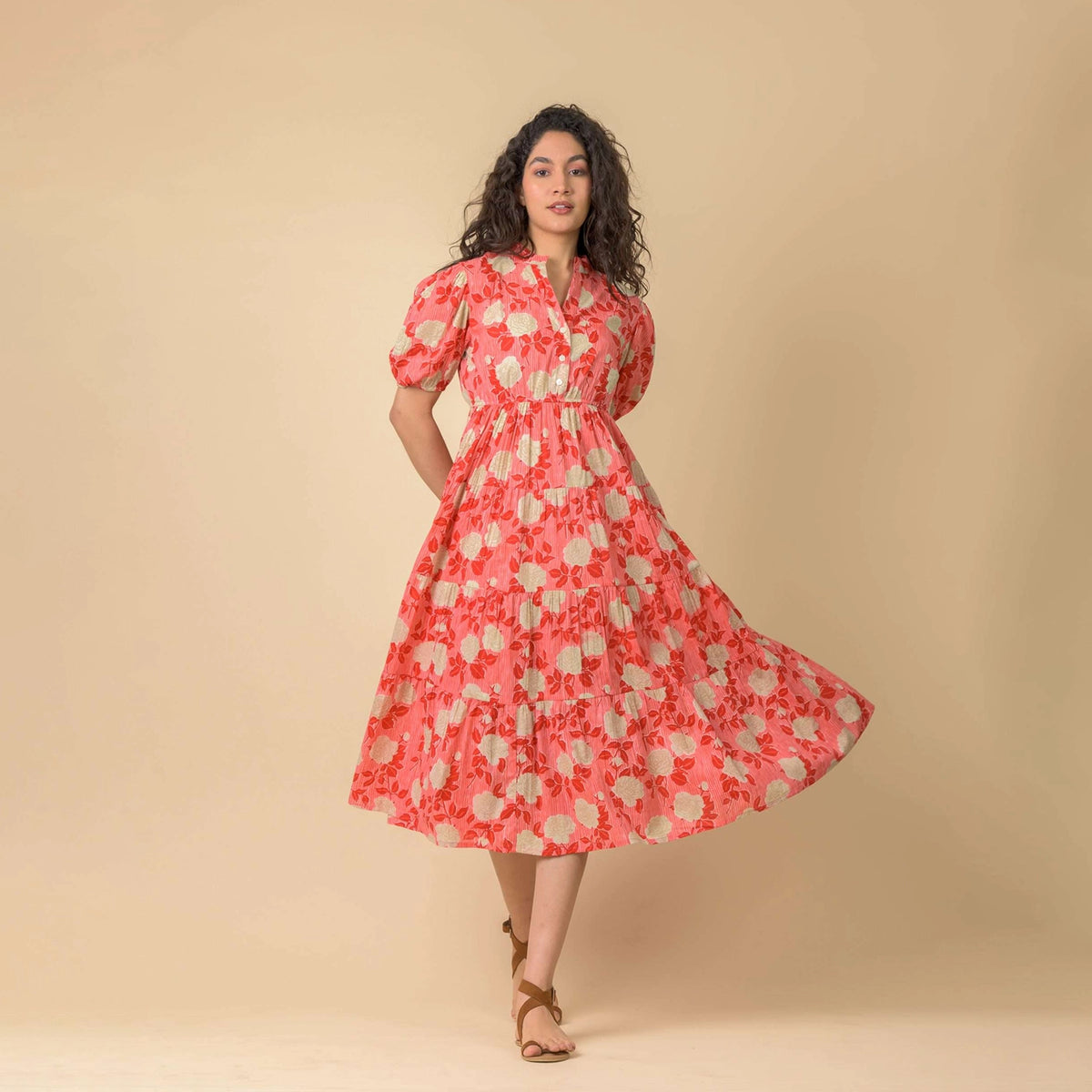 Sylvie Rouge Red Midi Dress