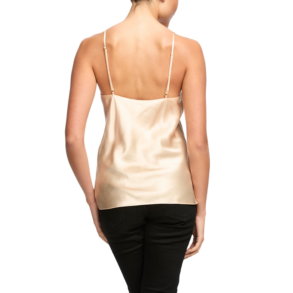 nude silk camisole back