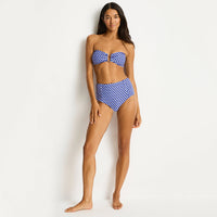  sea level high waist bikini bottom and bandeau top