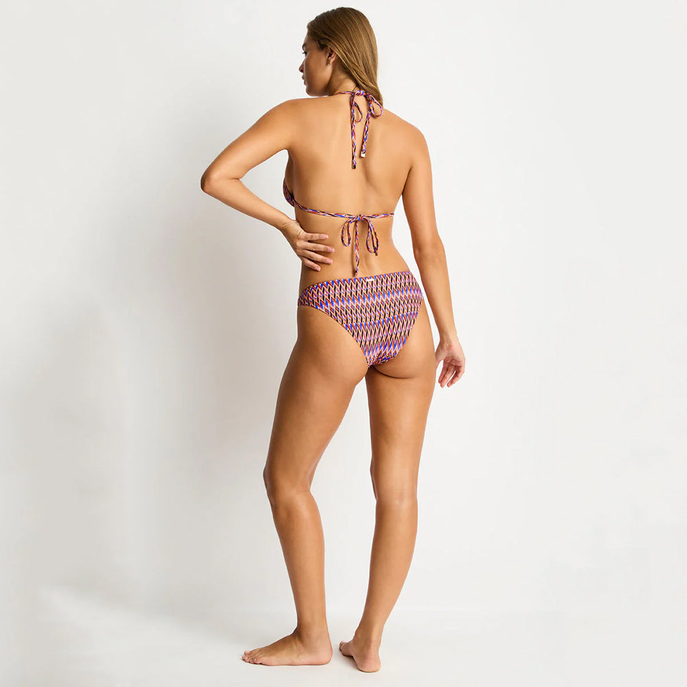 sea level geo print bikini bottom and top back
