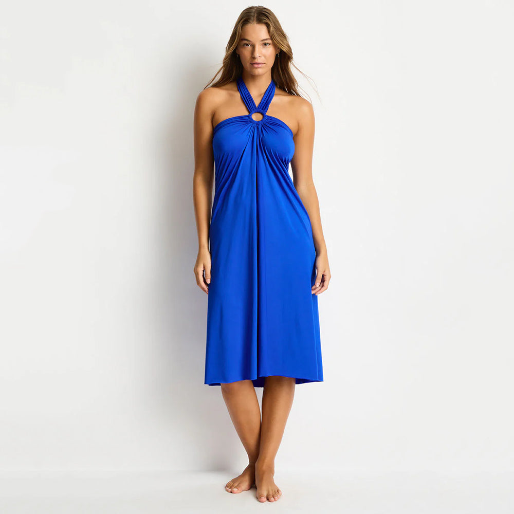 sea level blue multi cover up