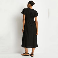 sea level sundown black maxi dress on back