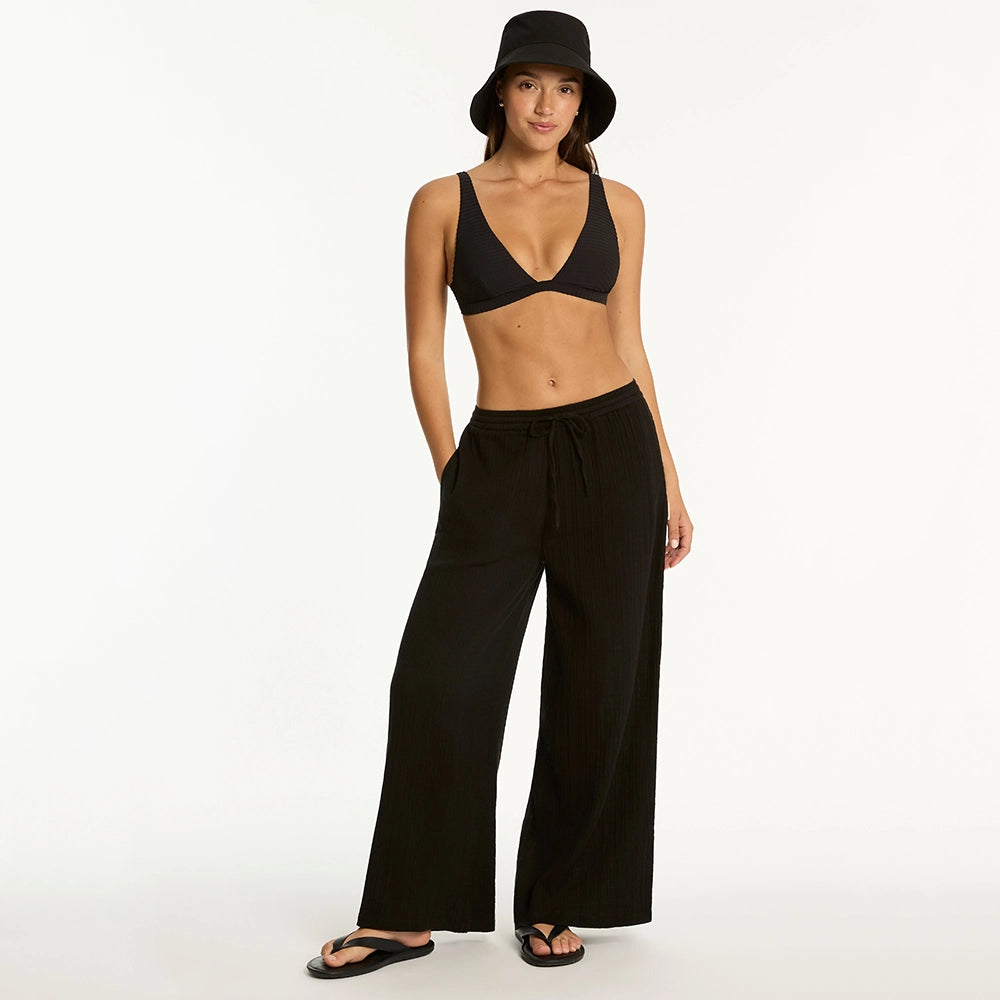 sea level sunset black beach pant