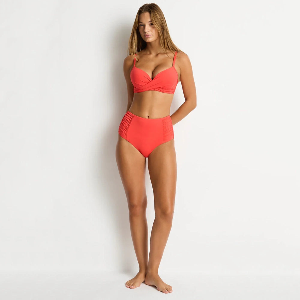 sea level orange bikini bottom and top