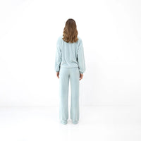 Cosima Sky Blue Plush Pyjama Set