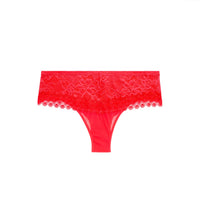 simone perele red embroidered short