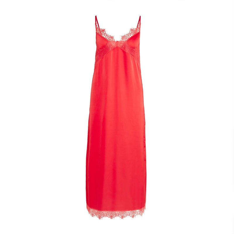 simone perele long red nightdress