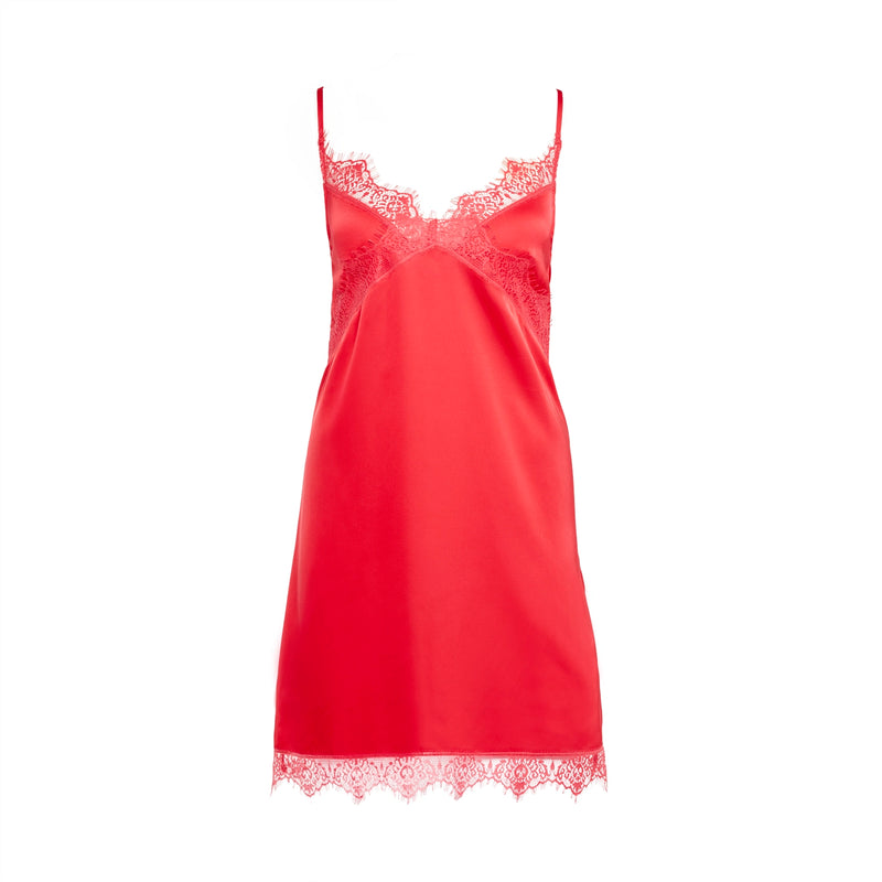 simone perele red short nightie