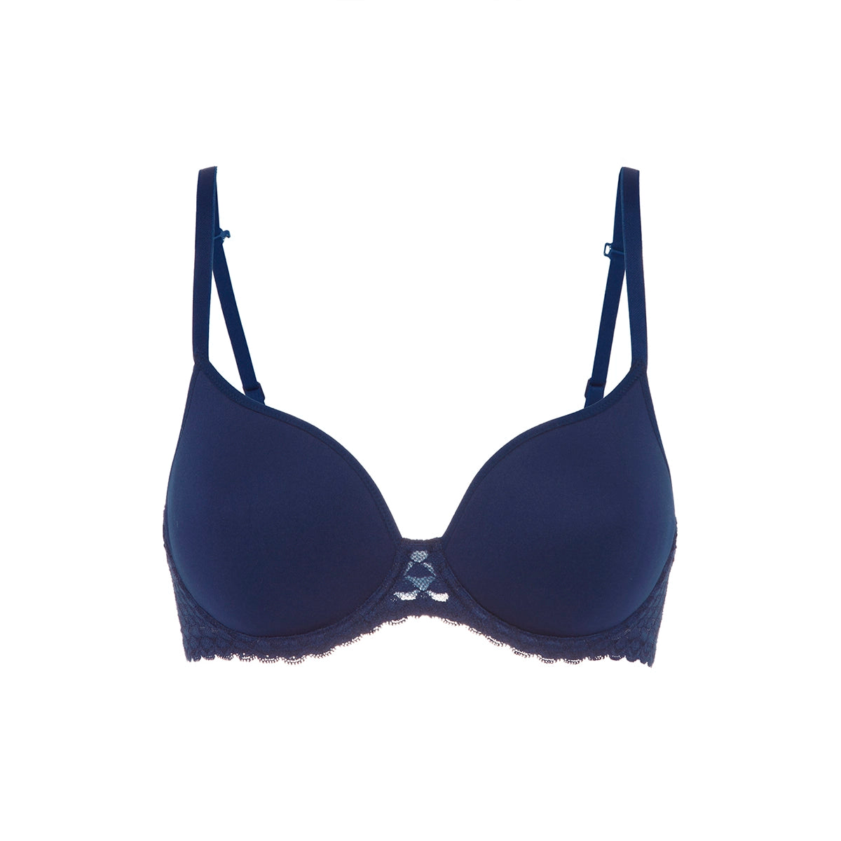 navy blue bra on a white background