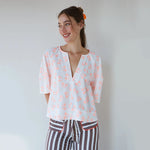 dr bloom white short sleeve top