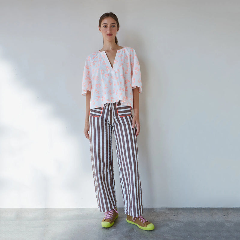 dr bloom white short sleeve top