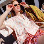 dr bloom white short sleeve top