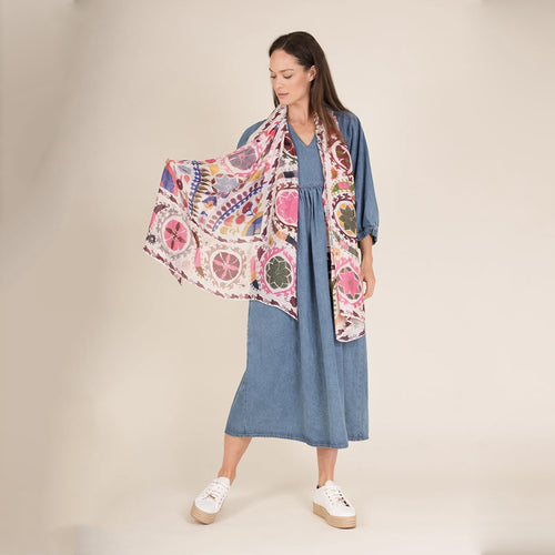 Susani Pink Scarf