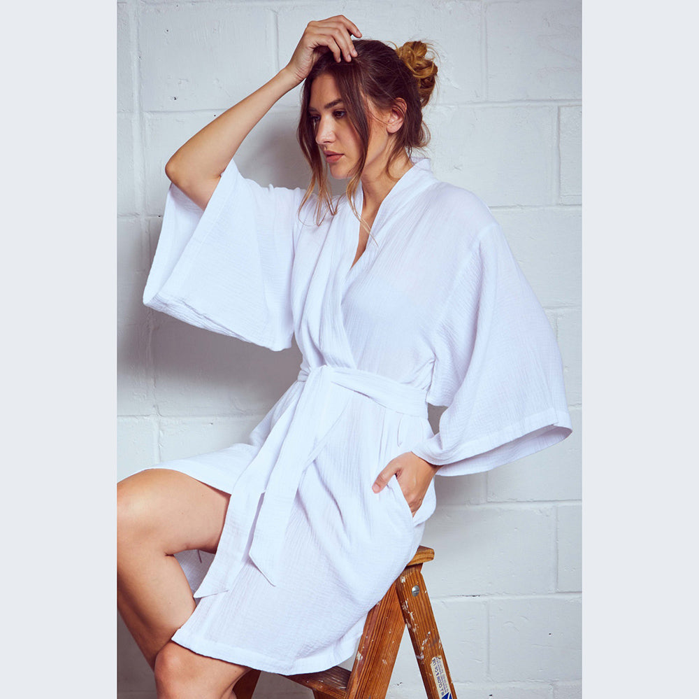 short dressing gown