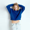american intage blue jumper